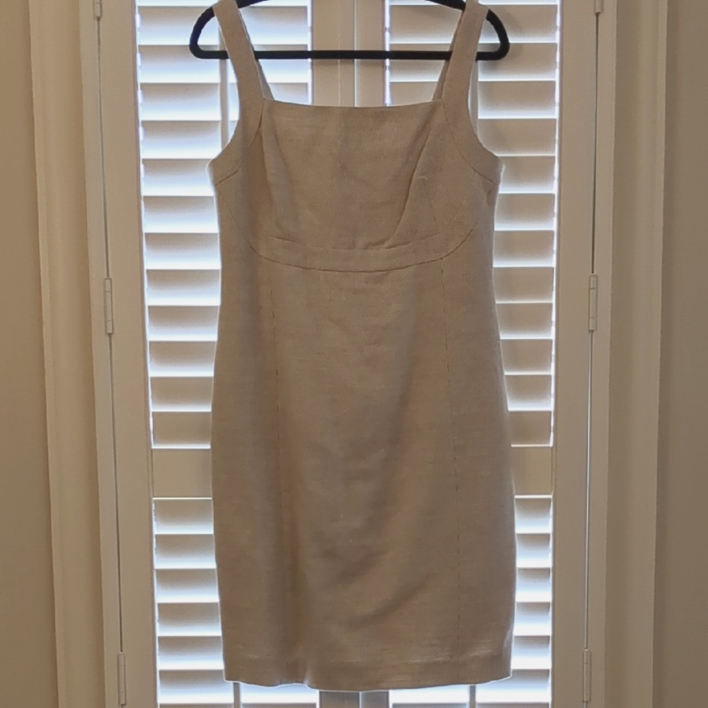 W By Worth Cream and Tan Dress